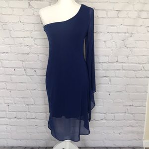 Sheer One Shoulder Dress